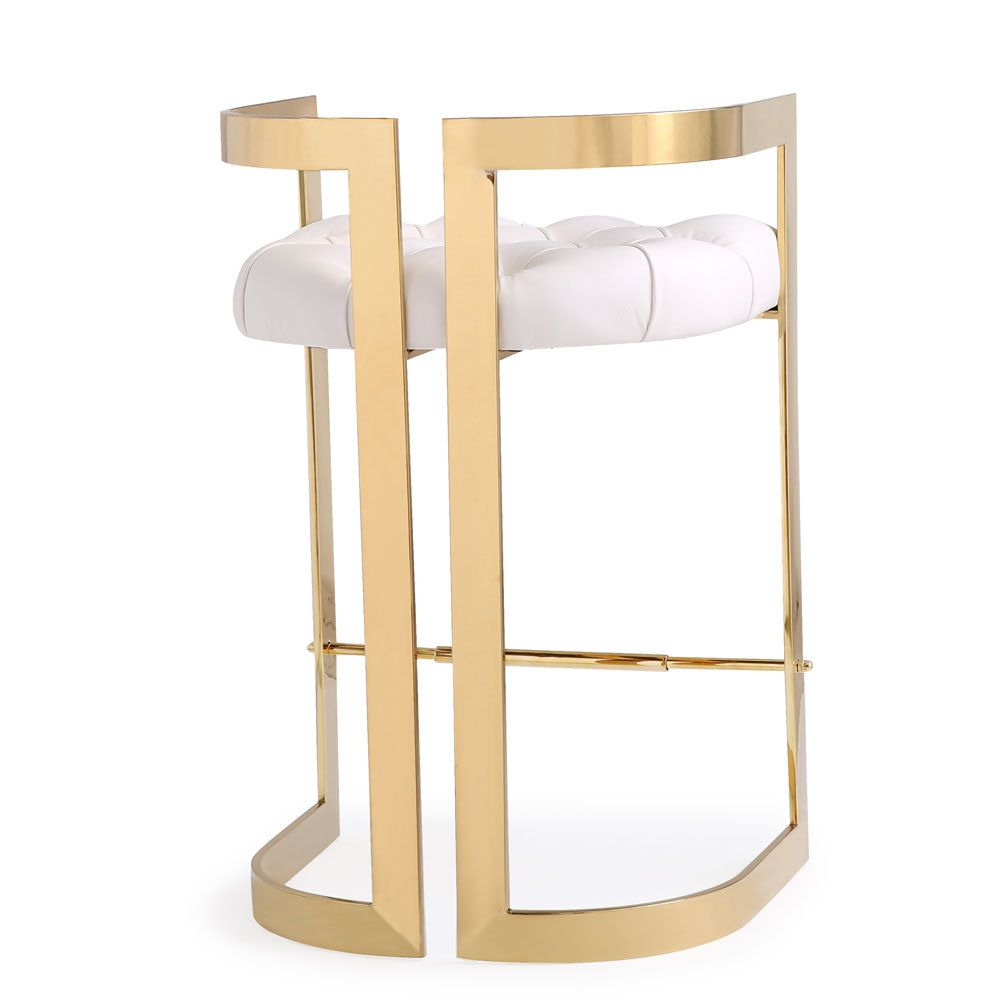 MAJESTIC Counter Chair GY-COU-8050G Aspen White w/ Gold base