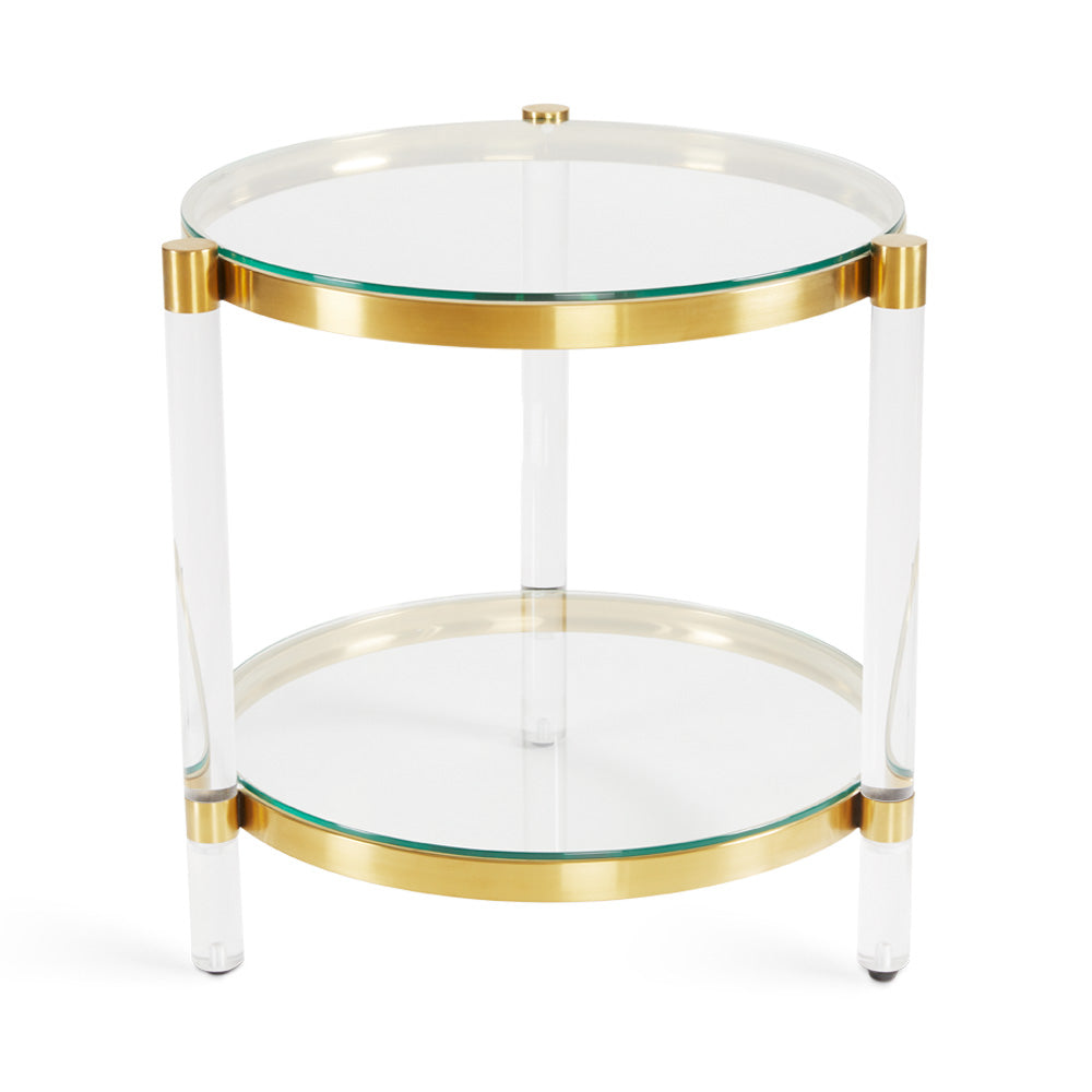 PALOMA End Table GY-ET001G BRUSHED GOLD 55x43 cm
