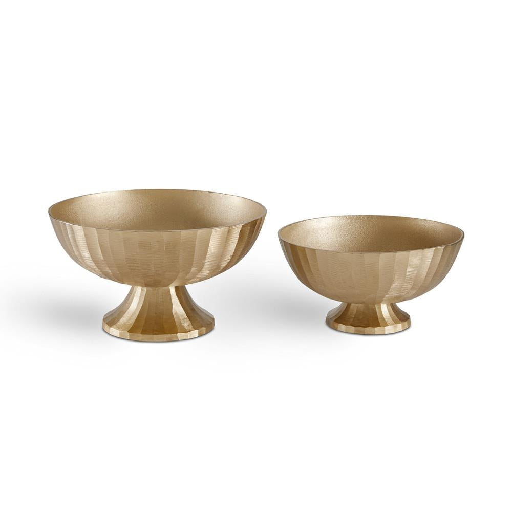 DECORATIVE BOWLS (SET OF 2) -CHAMPAGNE GOLD XC-6077G
