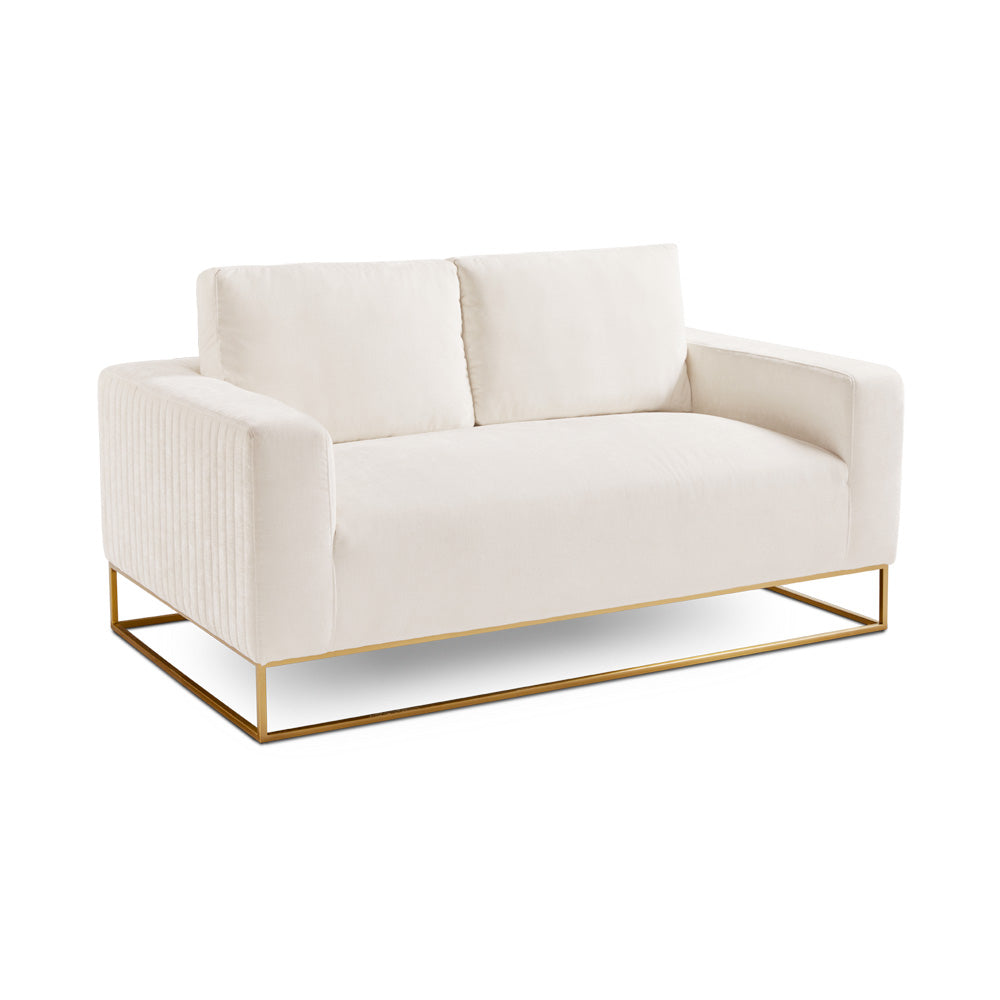 FRANKLIN 2 seater GY-LS-8145G Contessa Vanilla Gold frame