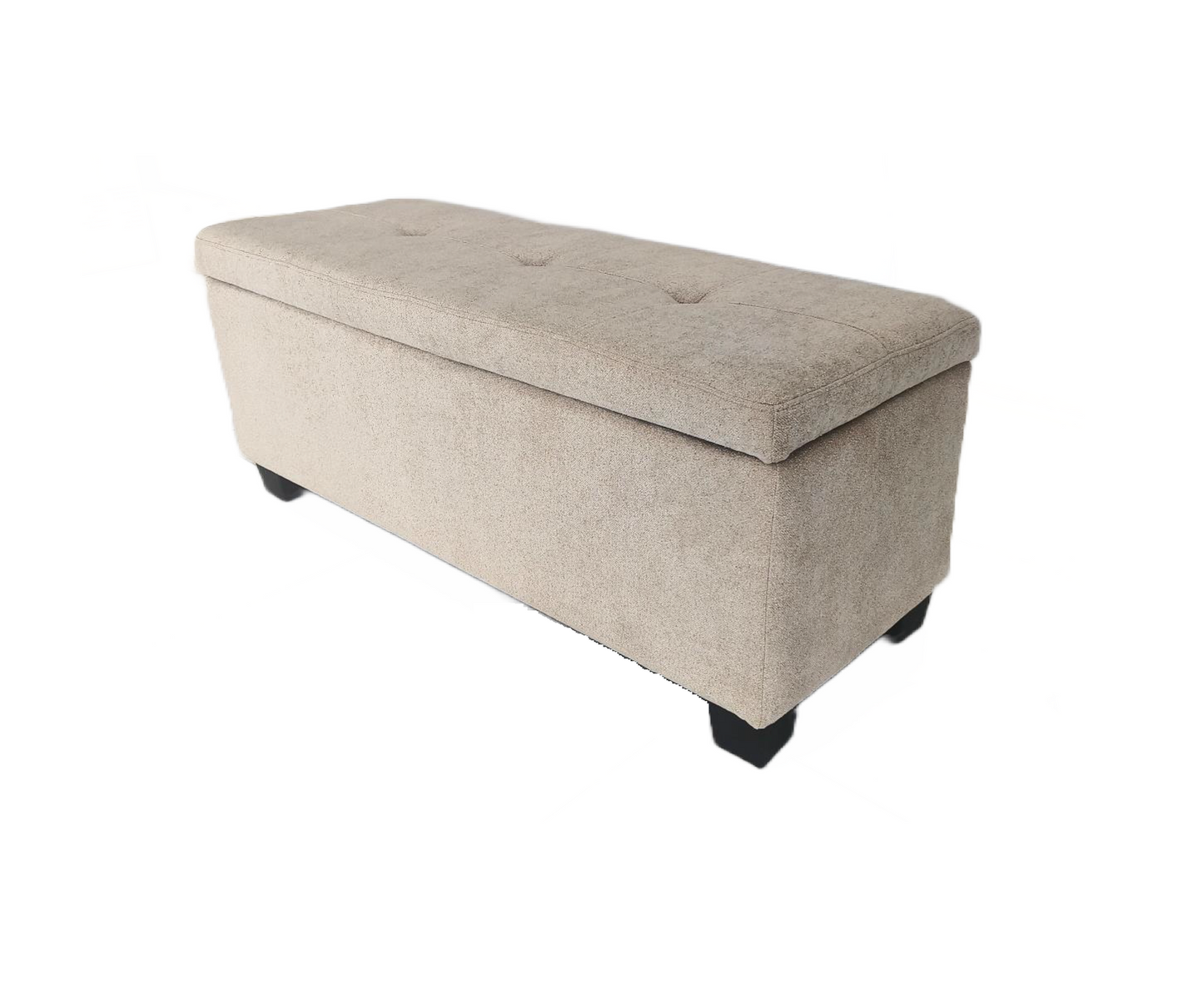 Anna Tufting Storage Bench GY-BEN-1109 Beige fabric