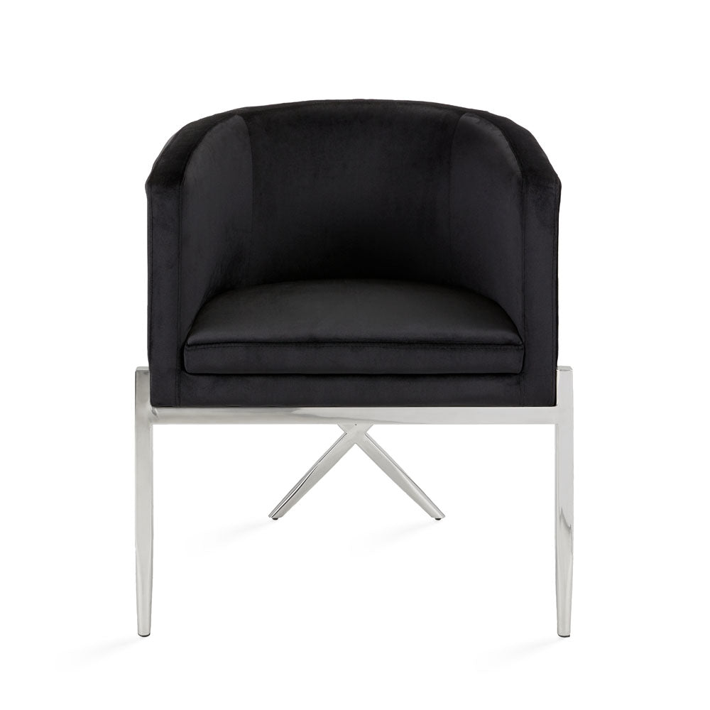 ANTON CHAIR GY-AC-8391 Black Velvet
