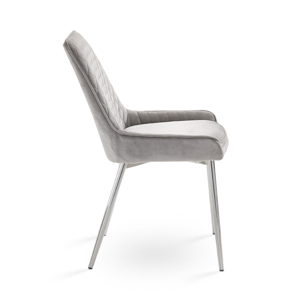 EMILY DINING CHAIR GY-1912 PINK
VELVET CHROME LEGS