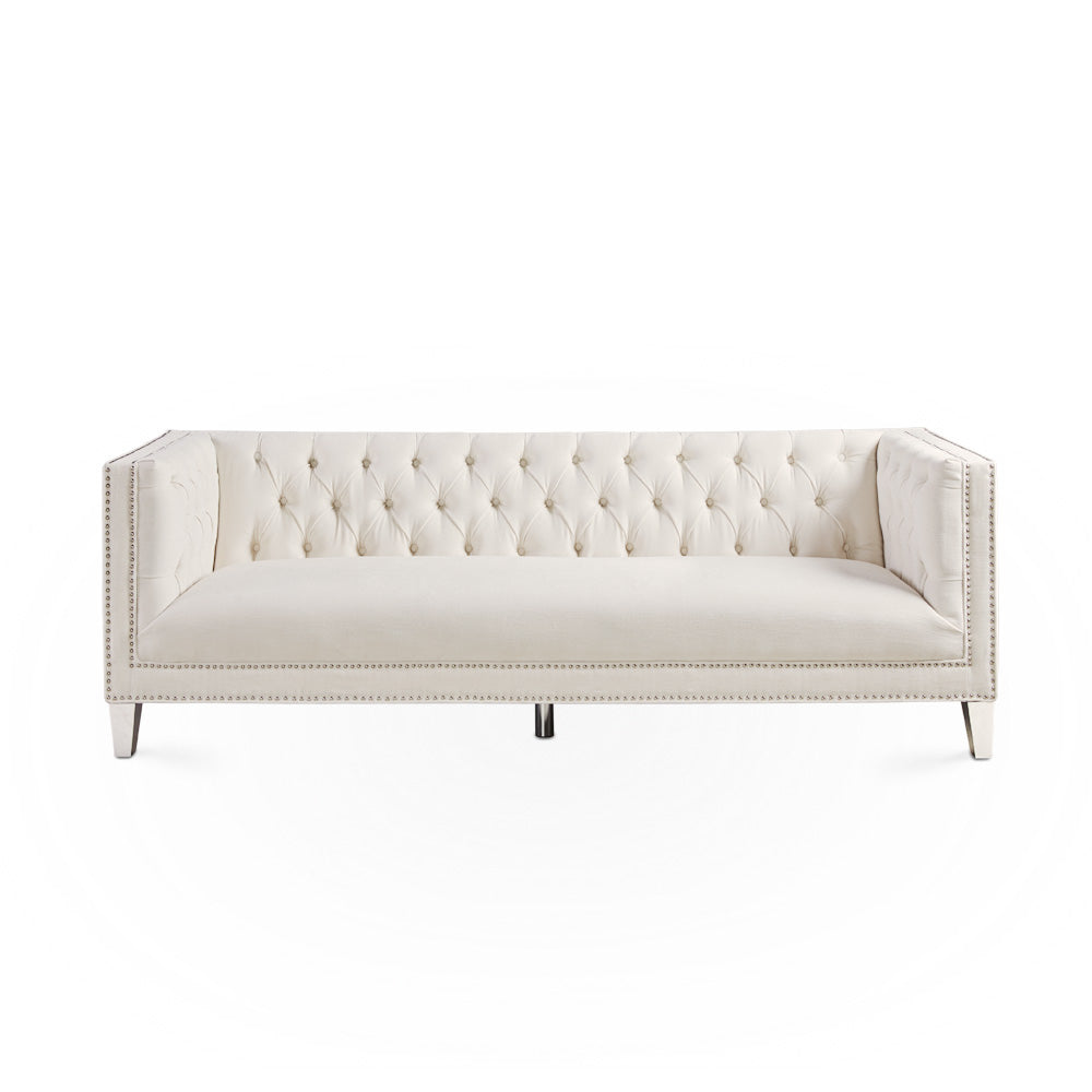 BARCELONA 3 Seat Sofa GY-1455-3 Silex Beige Fabric