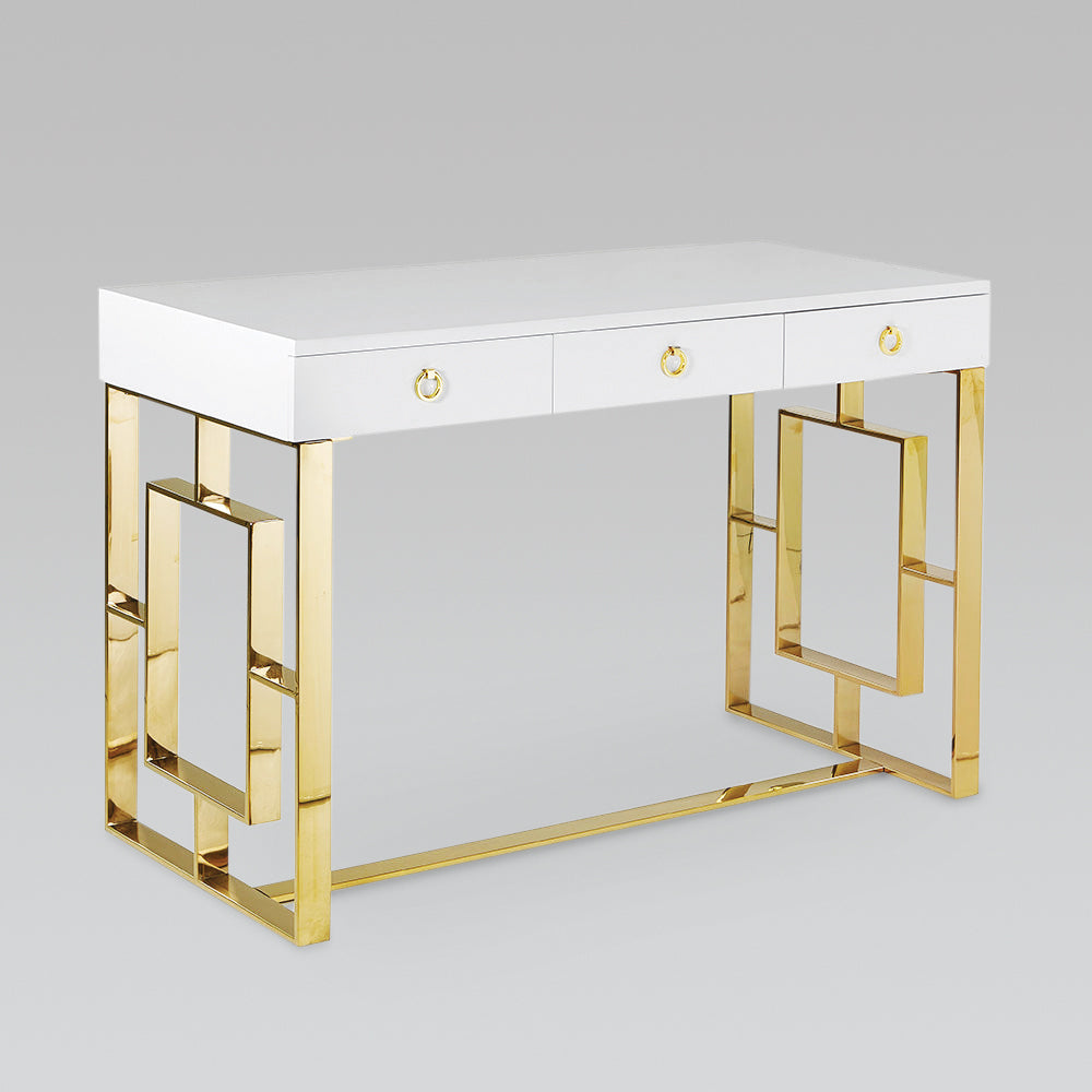 BACCARAT Wood Top Desk GY-DE-7948G Gold