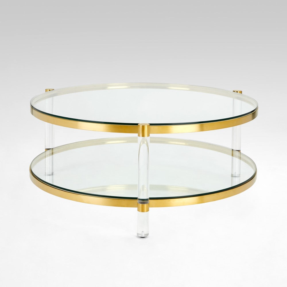PALOMA Coffee Table GY-CT-001G BRUSHED GOLD 105x43 cm