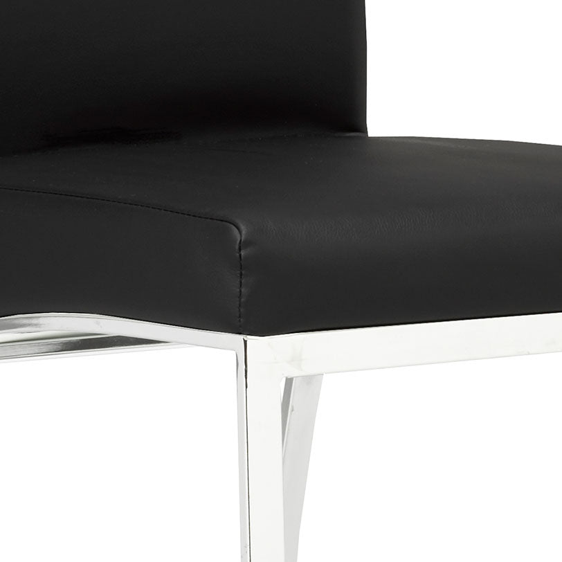 K-CHAIR D Chair GY-6125-Chrome White PU
