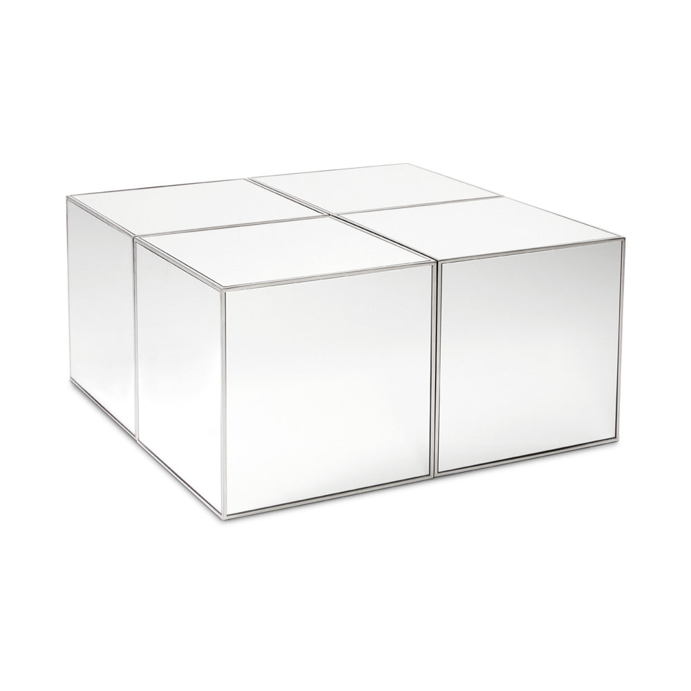 Mirror Cube/Side Table GY-ET-1363 Polished steel tube