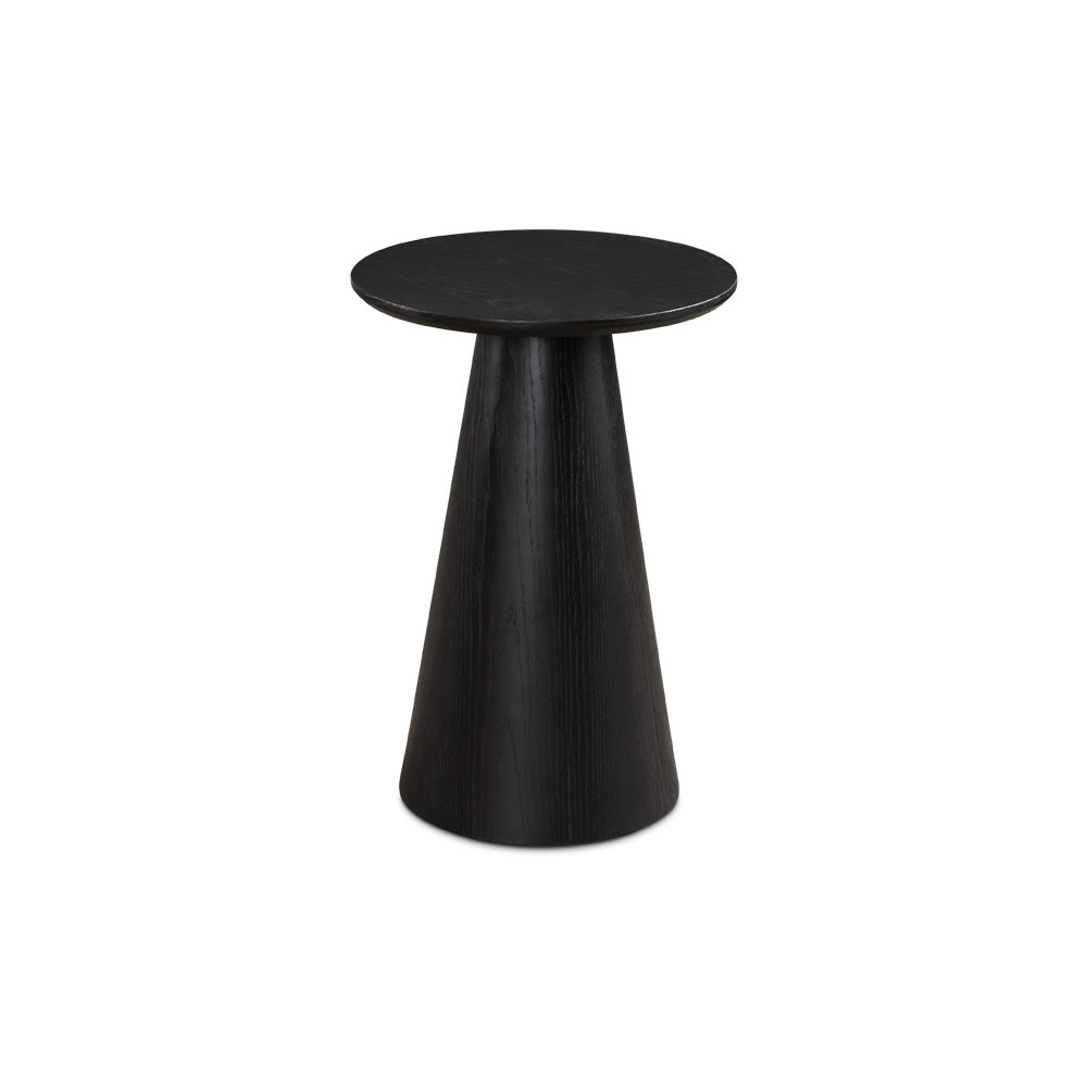 JAGGER BLACK End Table with Wood Top