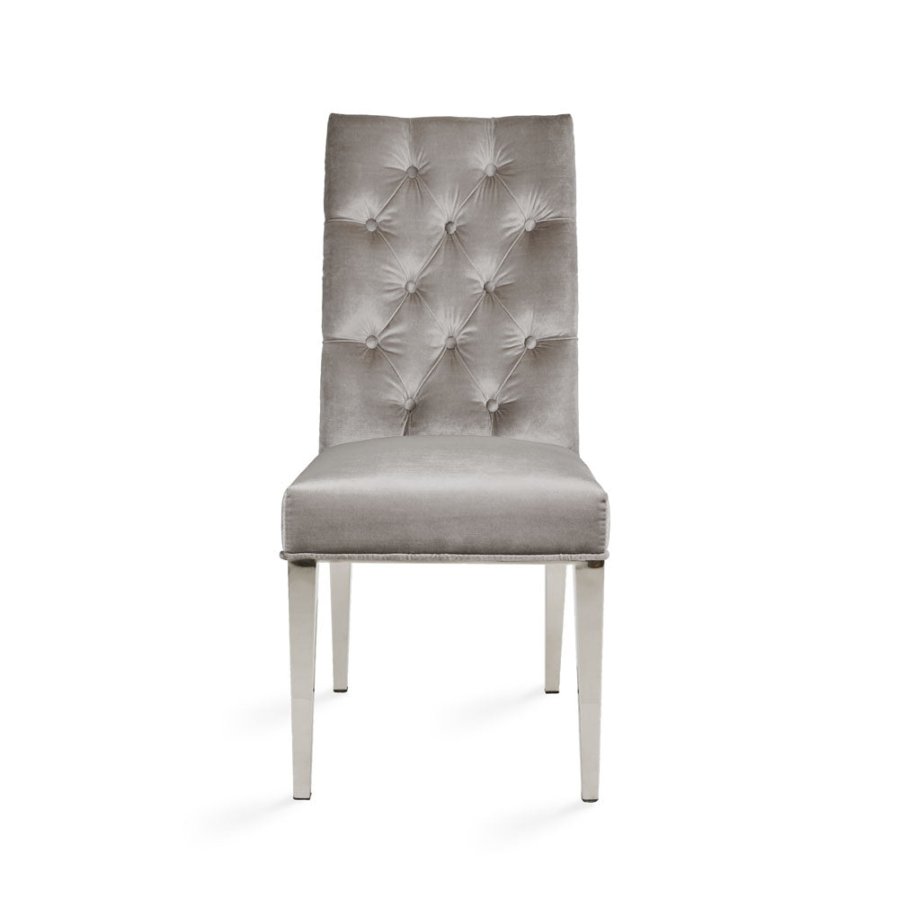 LESLIE STEEL DINING CHAIR
