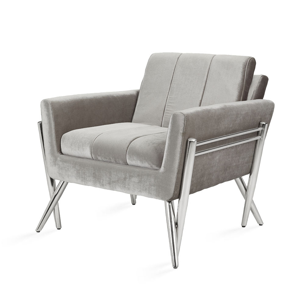 MORGAN Lounge chair GY-AC-8112 Aspen White Leatherette