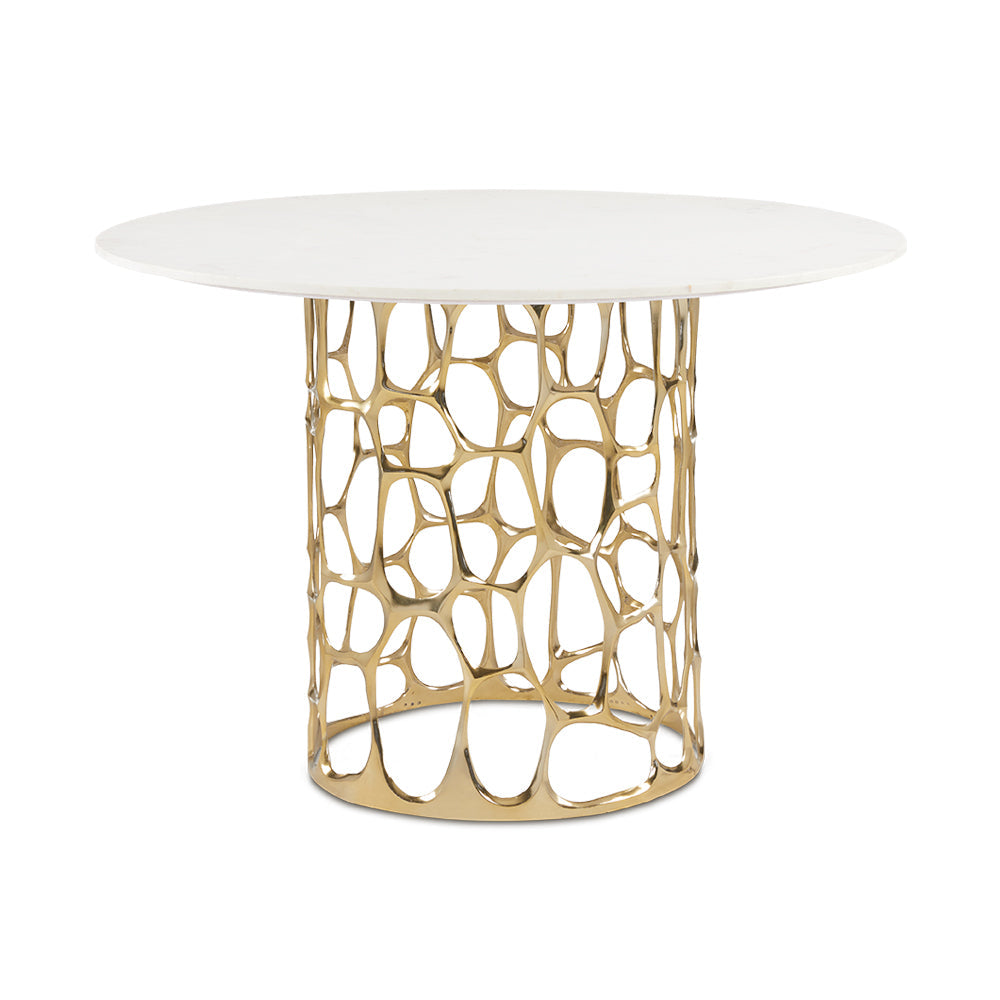 MARIO DINING TABLE WITH MARBLE TOP GY-2179G-WM