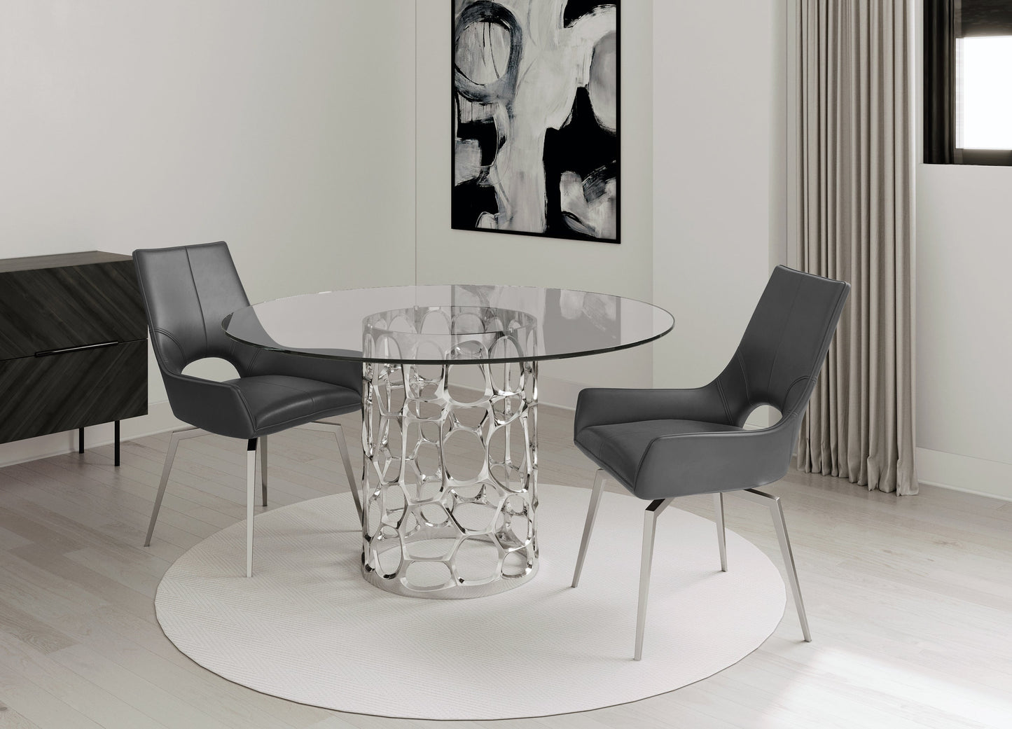 BROMLEY Dining Chair NAPA GREY LINEN