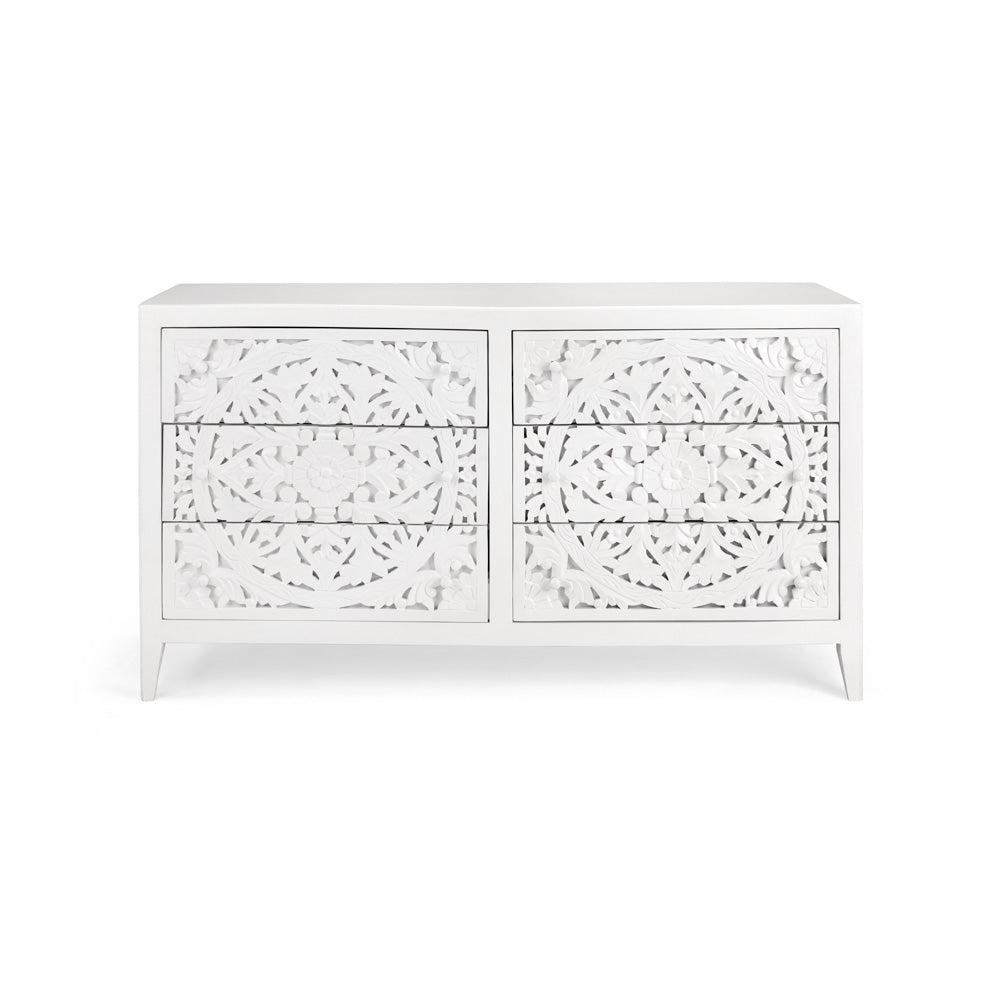 ATHENA 6 DRAWERS DRESSER GY-2104 62x19x34 inches