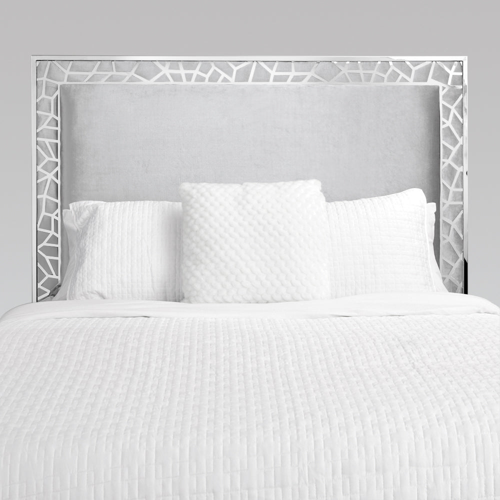 WELLINGTON QUEEN BED GY-BED-7982K White PU
