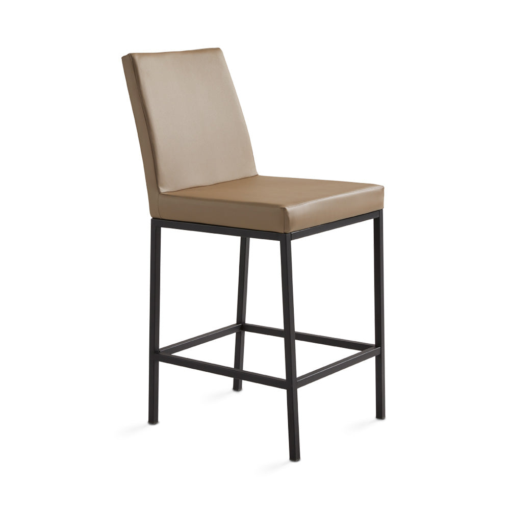 HAVANA Counter Chair GY649 S25BLK Grey PU BLACK FRAME