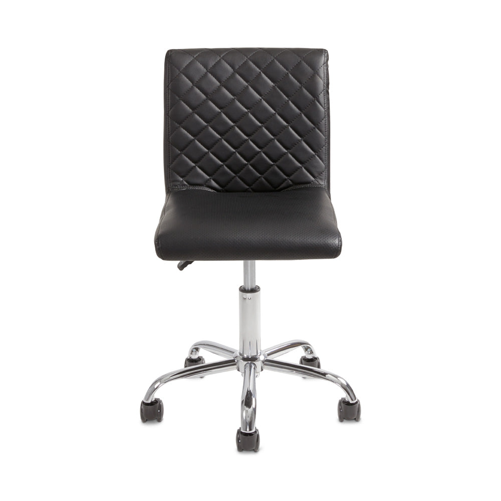 QUILTED Office Chair Faux Leather GY-1145R-5 Black PU