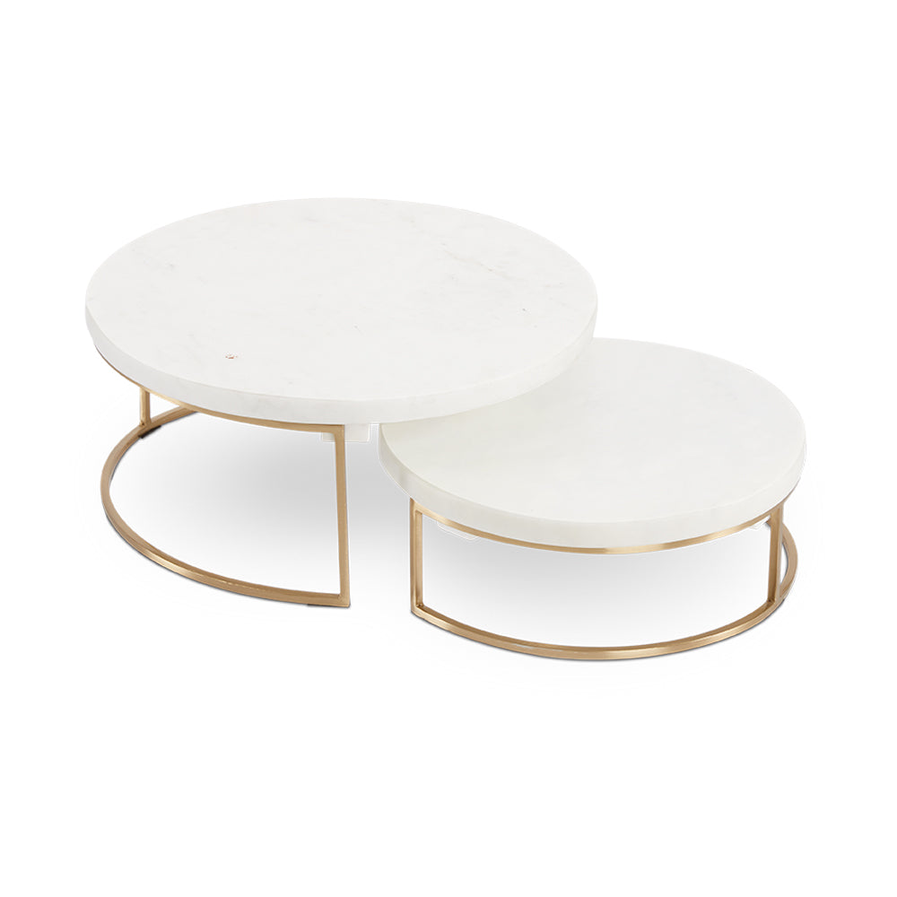 NESTING SERVERS (SET OF 2) GOLD XC-2916