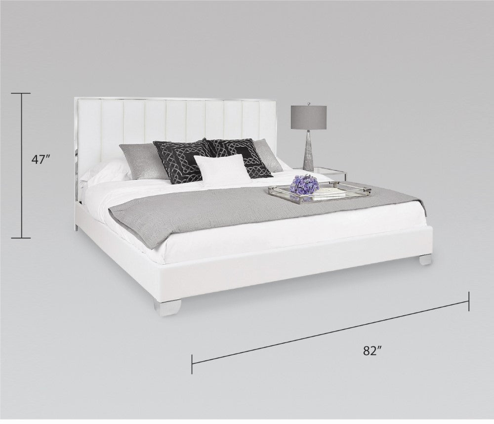 URIEL Bed King Aspen White