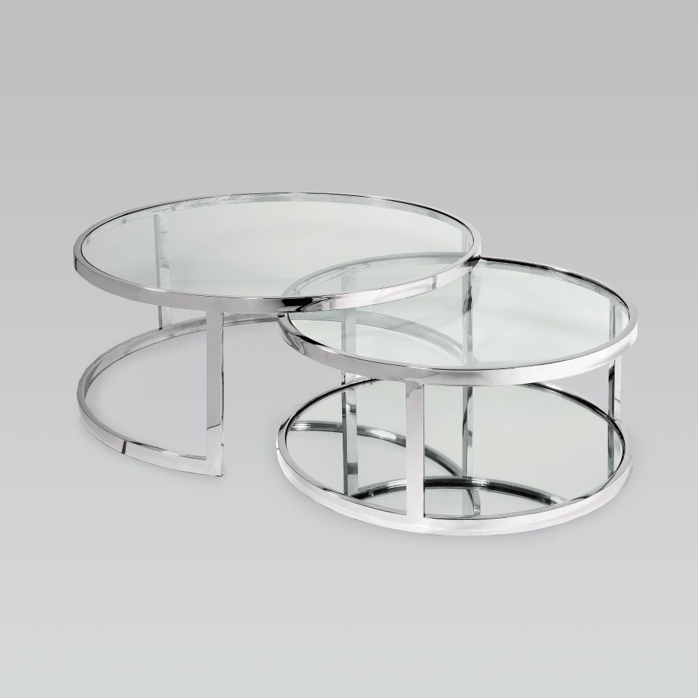 AVON Nesting Coffee Table GY-CT-509 2pc Round Nesting Table