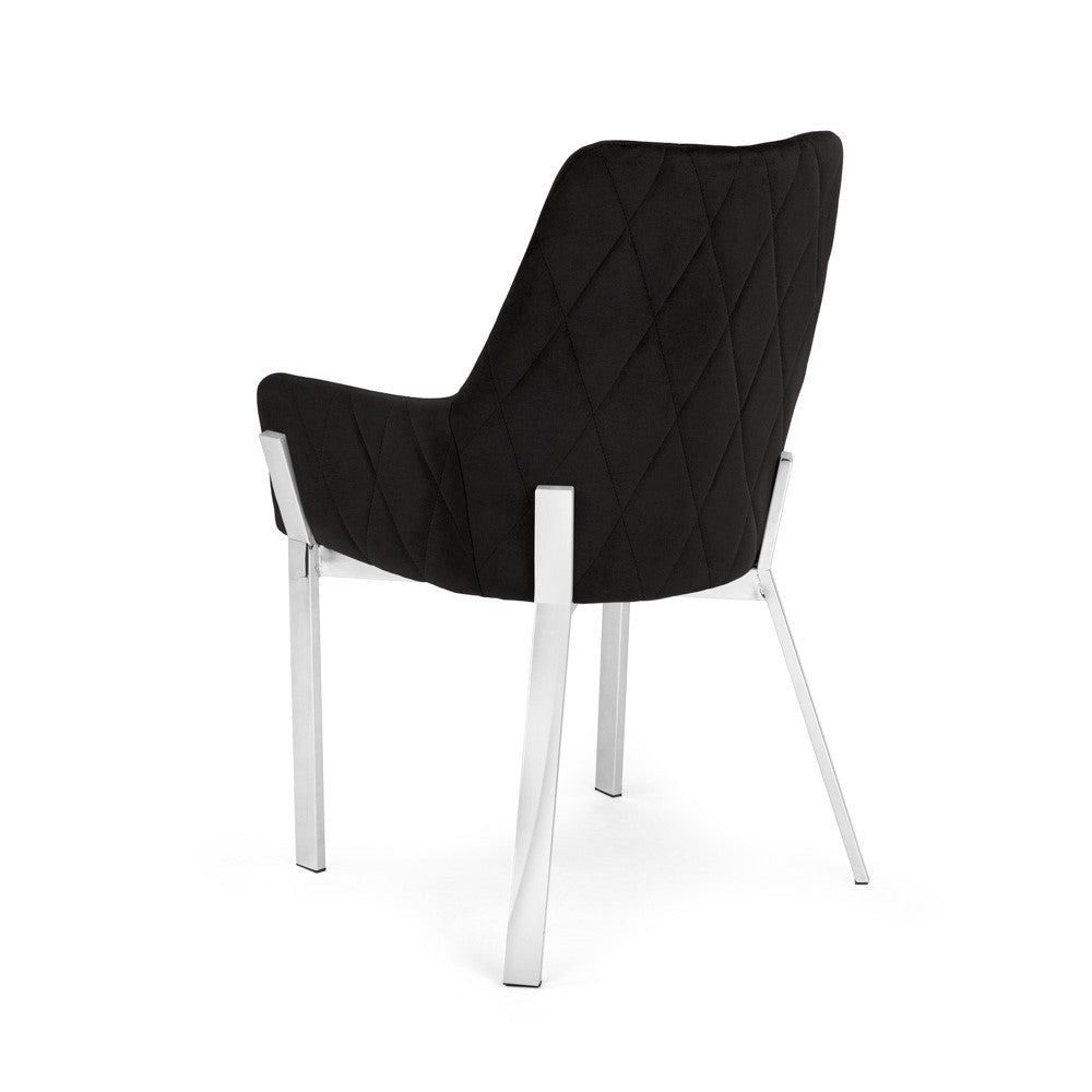 VIVIANNA DINING CHAIR GY-DC-X063 Taupe Aspen PU Polished Steel legs