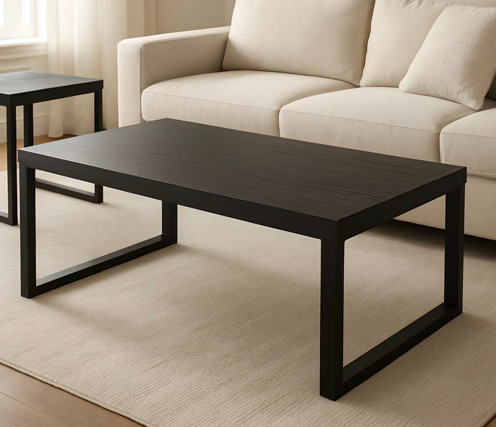 DAVID Black Ash Wood Top Coffee Table GY-CT-10913WD
