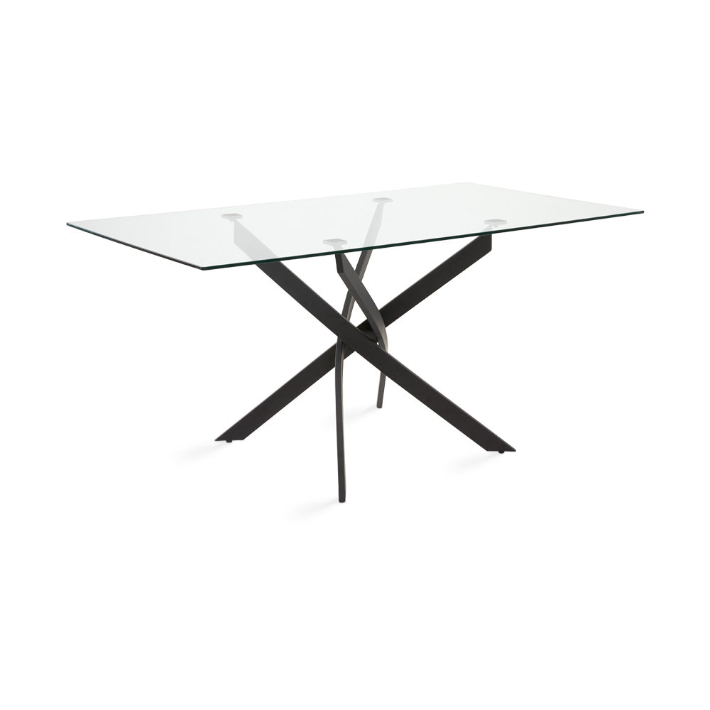 VICTOR Big BLACK GY-DT-94B-BK Rectangle Dining Table BLACK FRAME