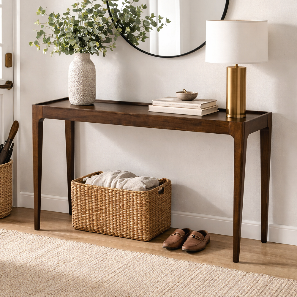 AURORA CONSOLE TABLE XC-CST-0516S Walnut finish