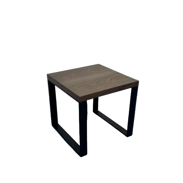 18" DAVID Walnut Wood Veneer Top End Table