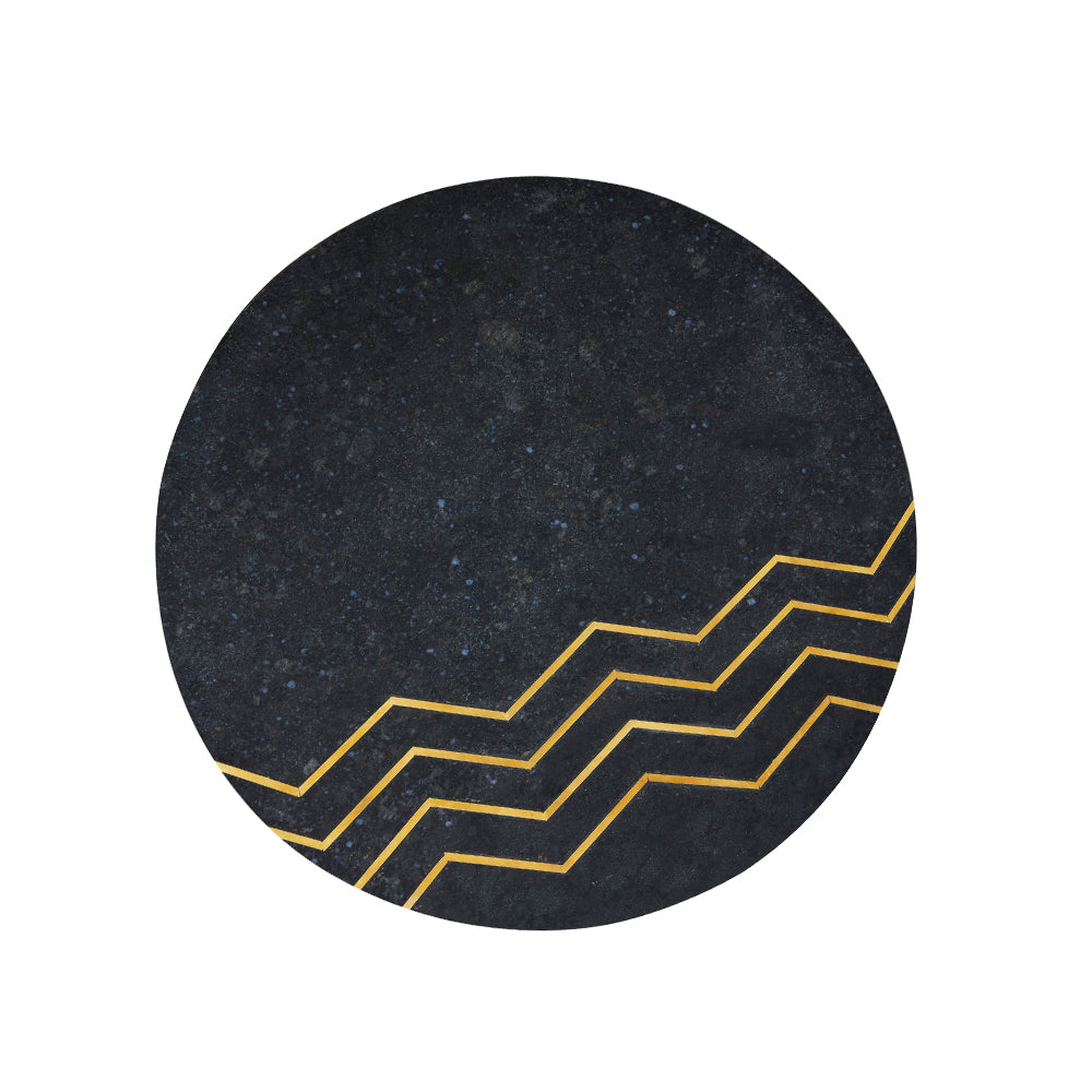 Belvin End table XC-52977 SET OF 2 BLACK MARBLE