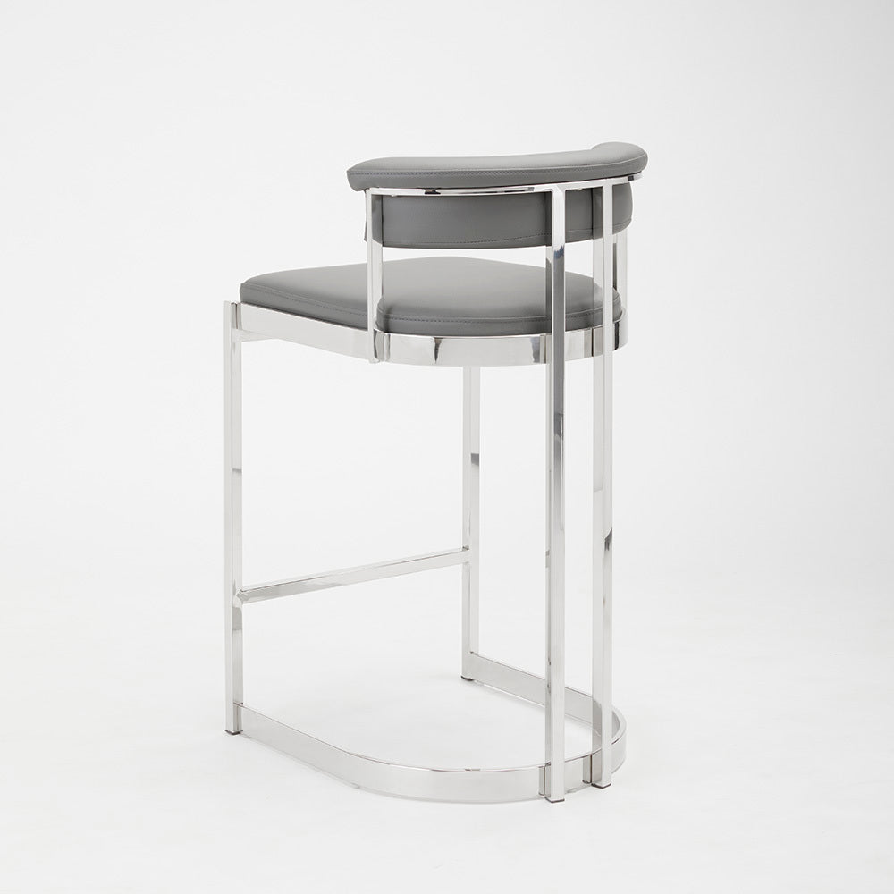 CORONA COUNTER CHAIR GY-COU-8216 Grey Pu