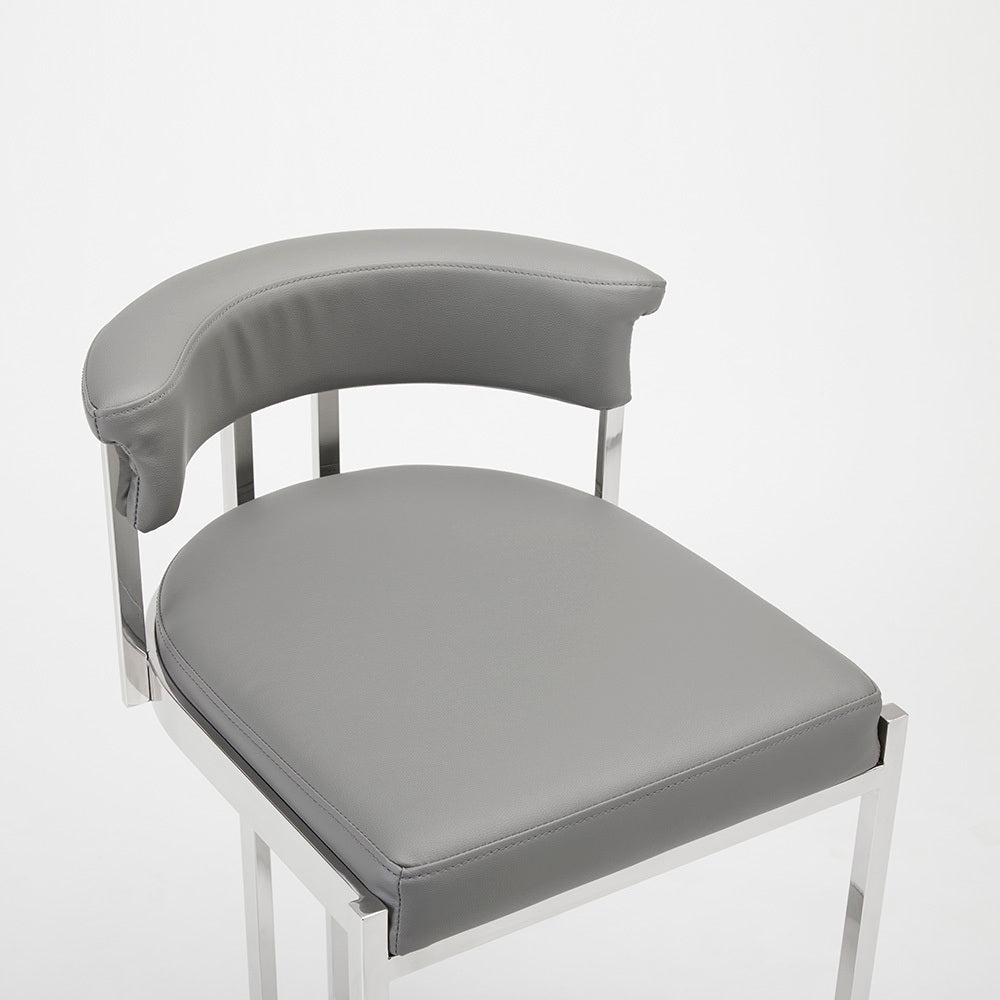 CORONA COUNTER CHAIR GY-COU-8216 Grey Pu