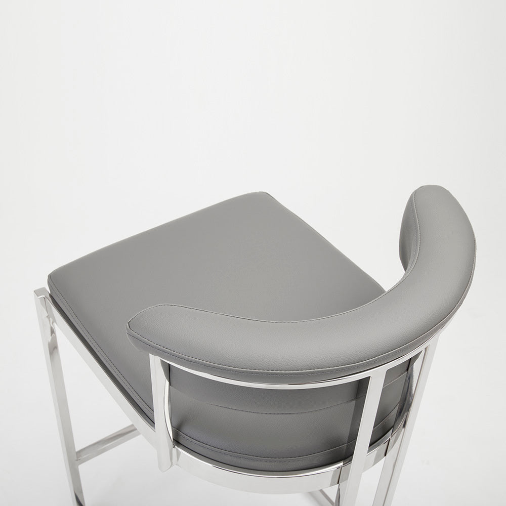 CORONA COUNTER CHAIR GY-COU-8216 Grey Pu