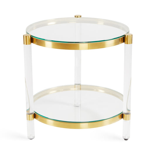 PALOMA End Table GY-ET001G BRUSHED GOLD 55x43 cm