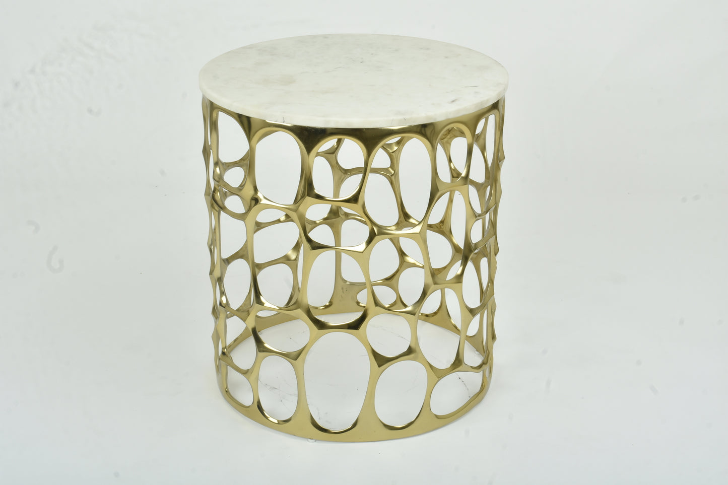 MARIO END TABLE WITH MARBLE TOP GY-ET-2179G-WM