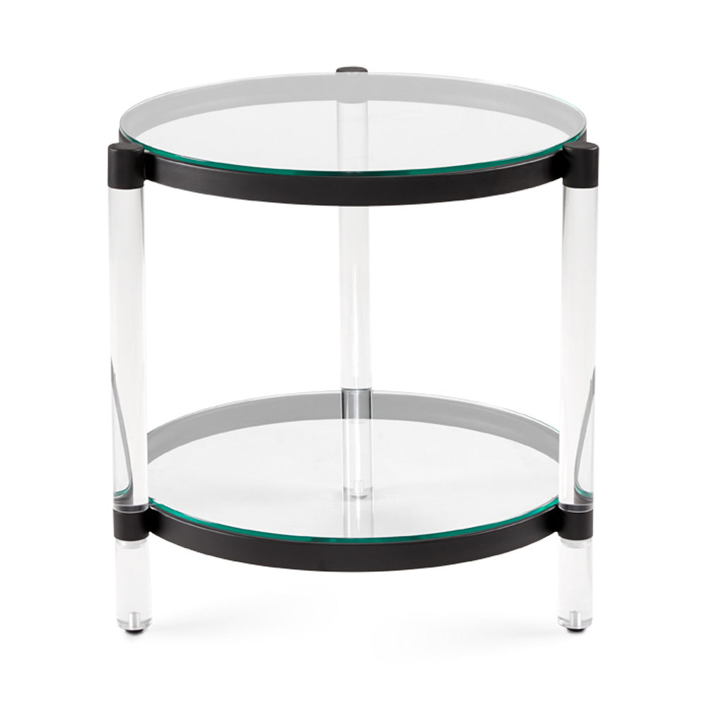 PALOMA End Table GY-ET001BK BLACK 55x43 cm