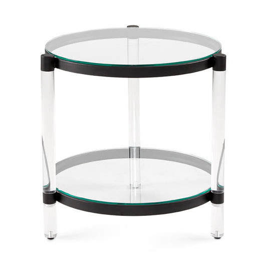 PALOMA End Table GY-ET001BK BLACK 55x43 cm