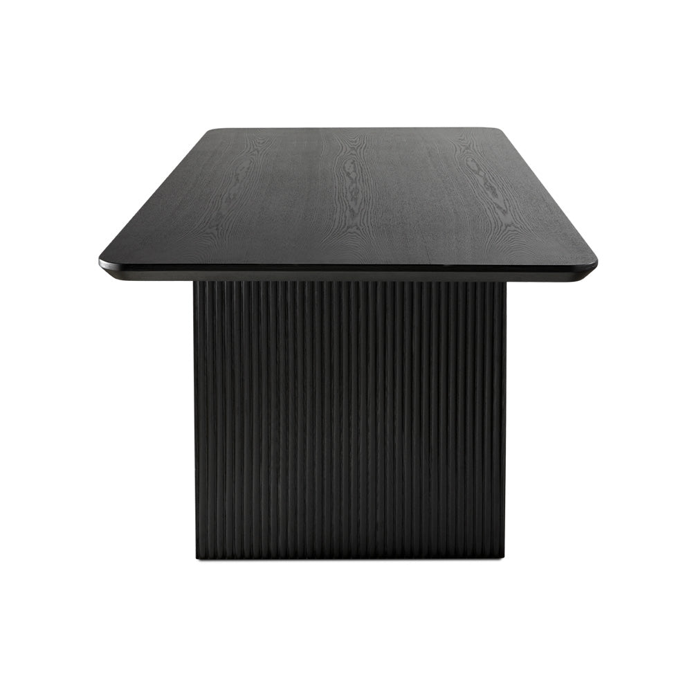 PAULINE 84" DINING TABLE Black Ash Veneer