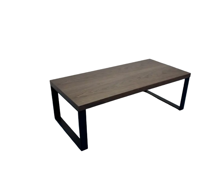 42" DAVID Walnut Wood Veneer Top Coffee Table
