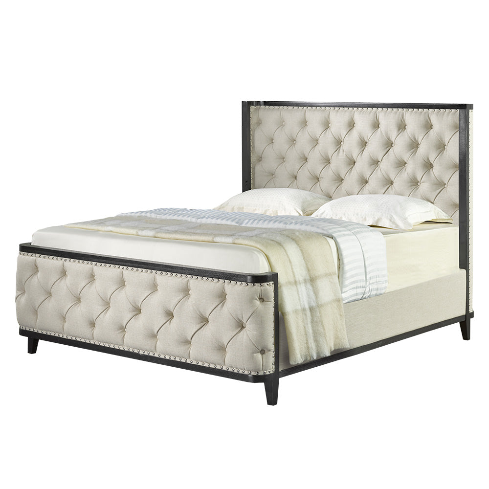 SWIRE BED QUEEN - Beige