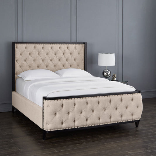 SWIRE BED KING - Grey Velvet