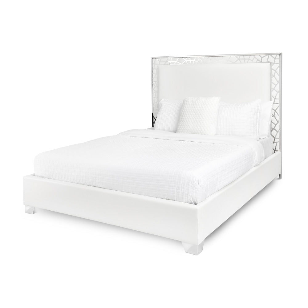 WELLINGTON KING BED GY-BED-7982K White PU