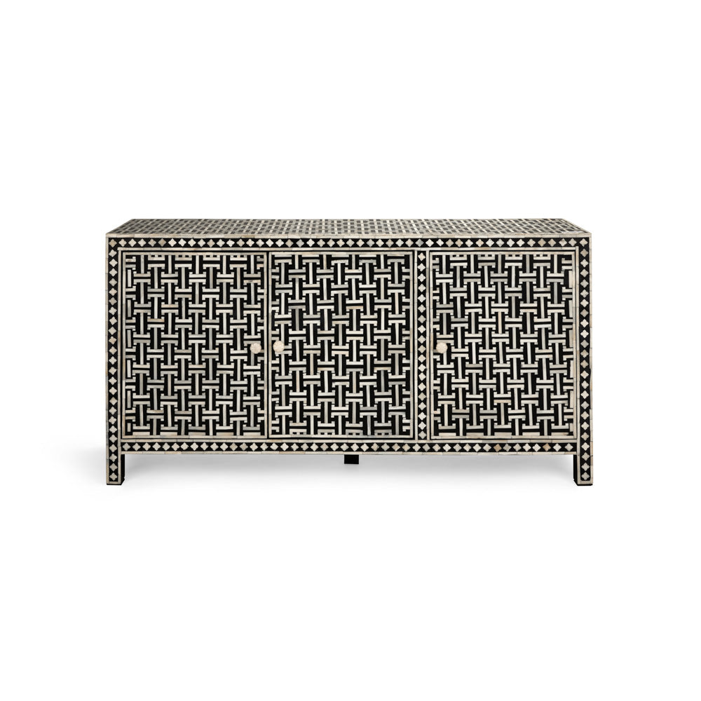 AUGUSTINE BONE INLAY 3 DOOR SIDEBOARD XC-2106