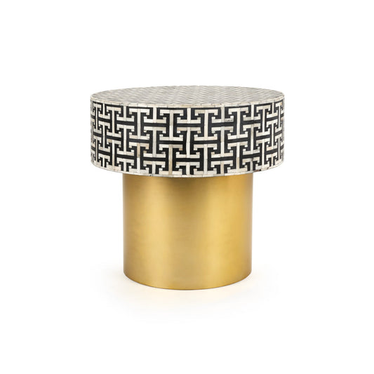 AUGUSTINE BONE INLAY END TABLE