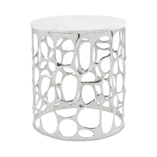 MARIO END TABLE WITH MARBLE TOP GY-ET-2179S-WM