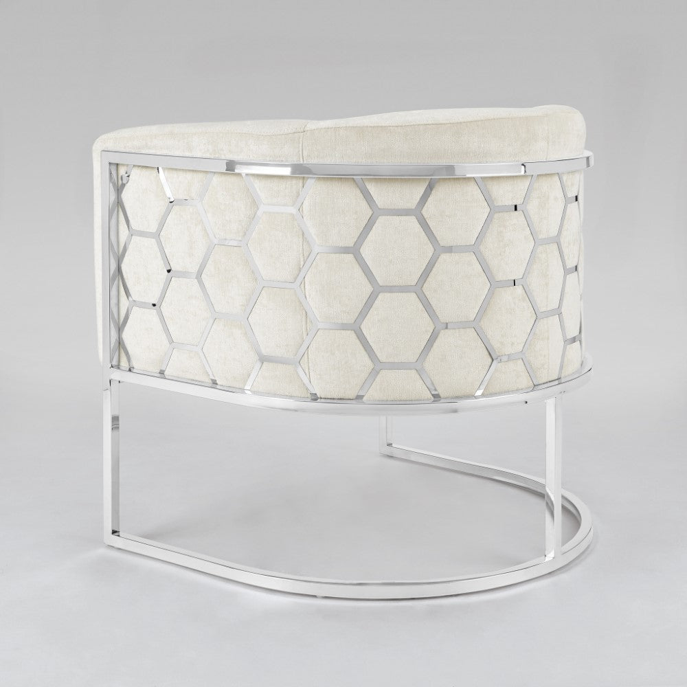 HONEYCOMB CHAIR - Ivory