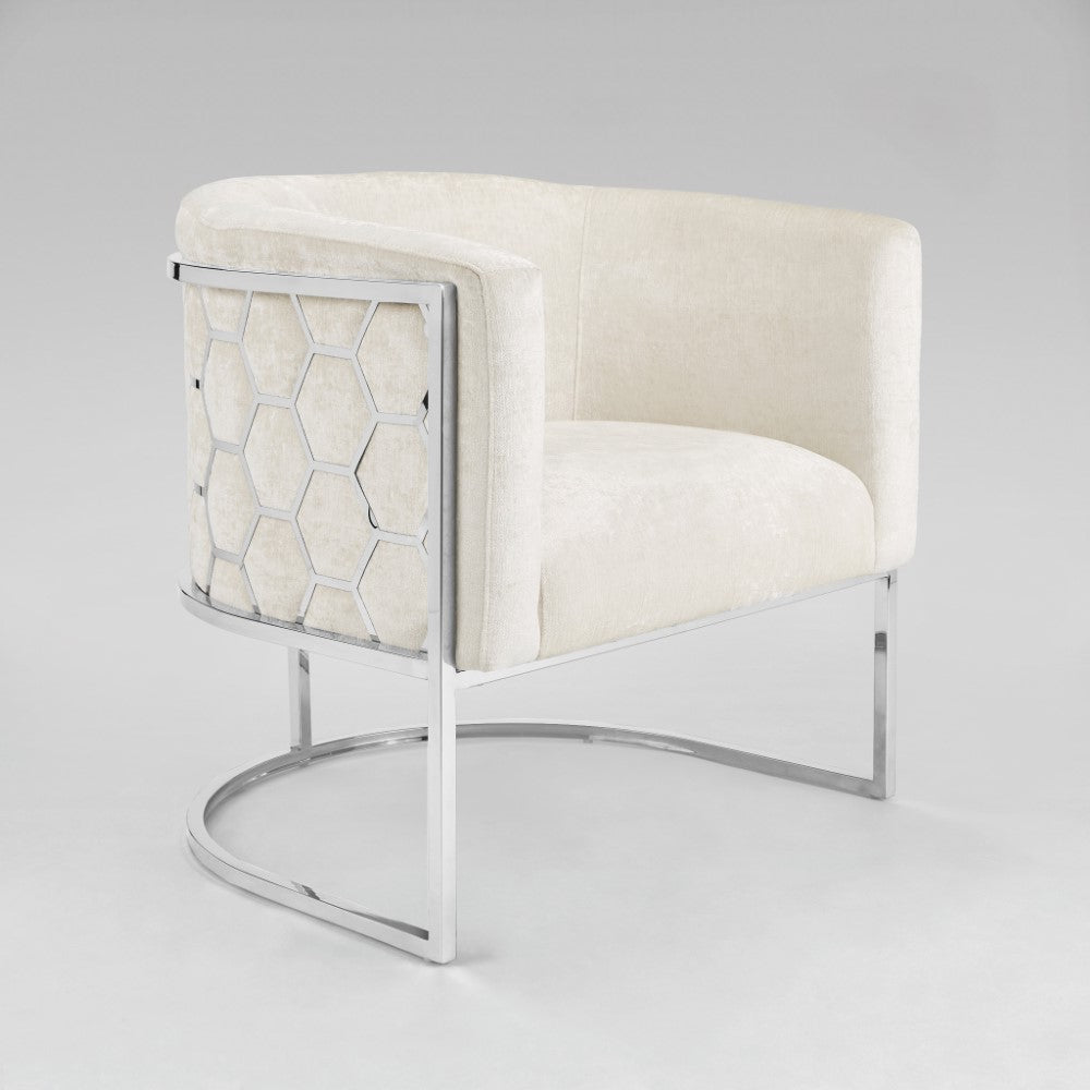 HONEYCOMB CHAIR - Ivory