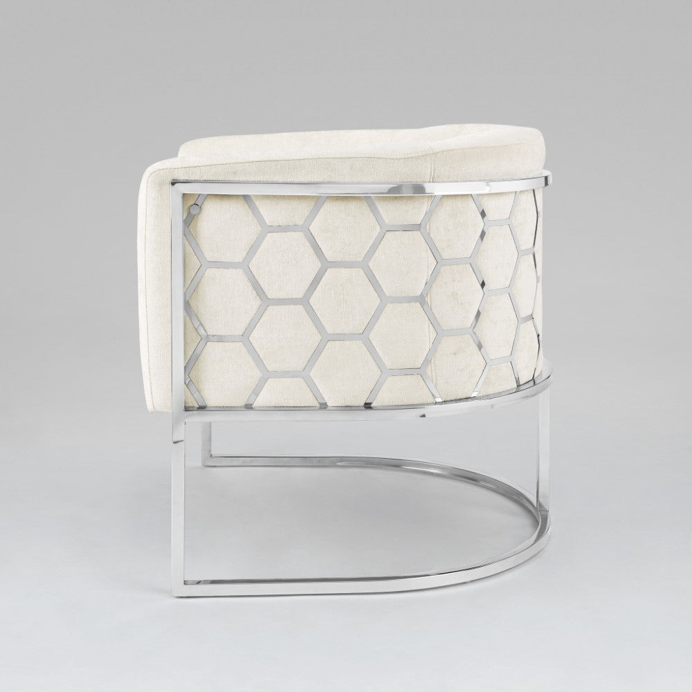 HONEYCOMB CHAIR - Ivory