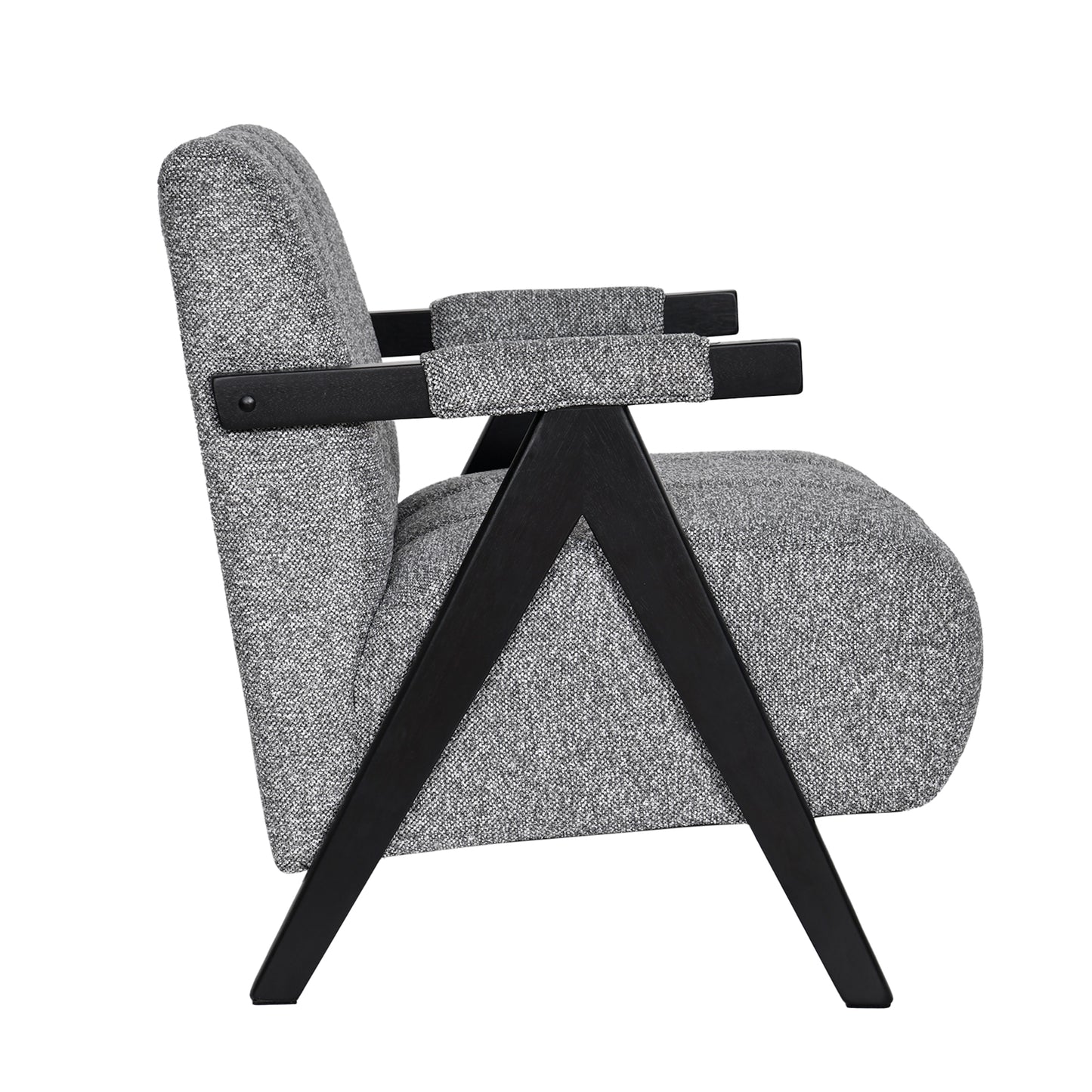 HESTER Accent Chair GY-AC-7250A1 grey fabric