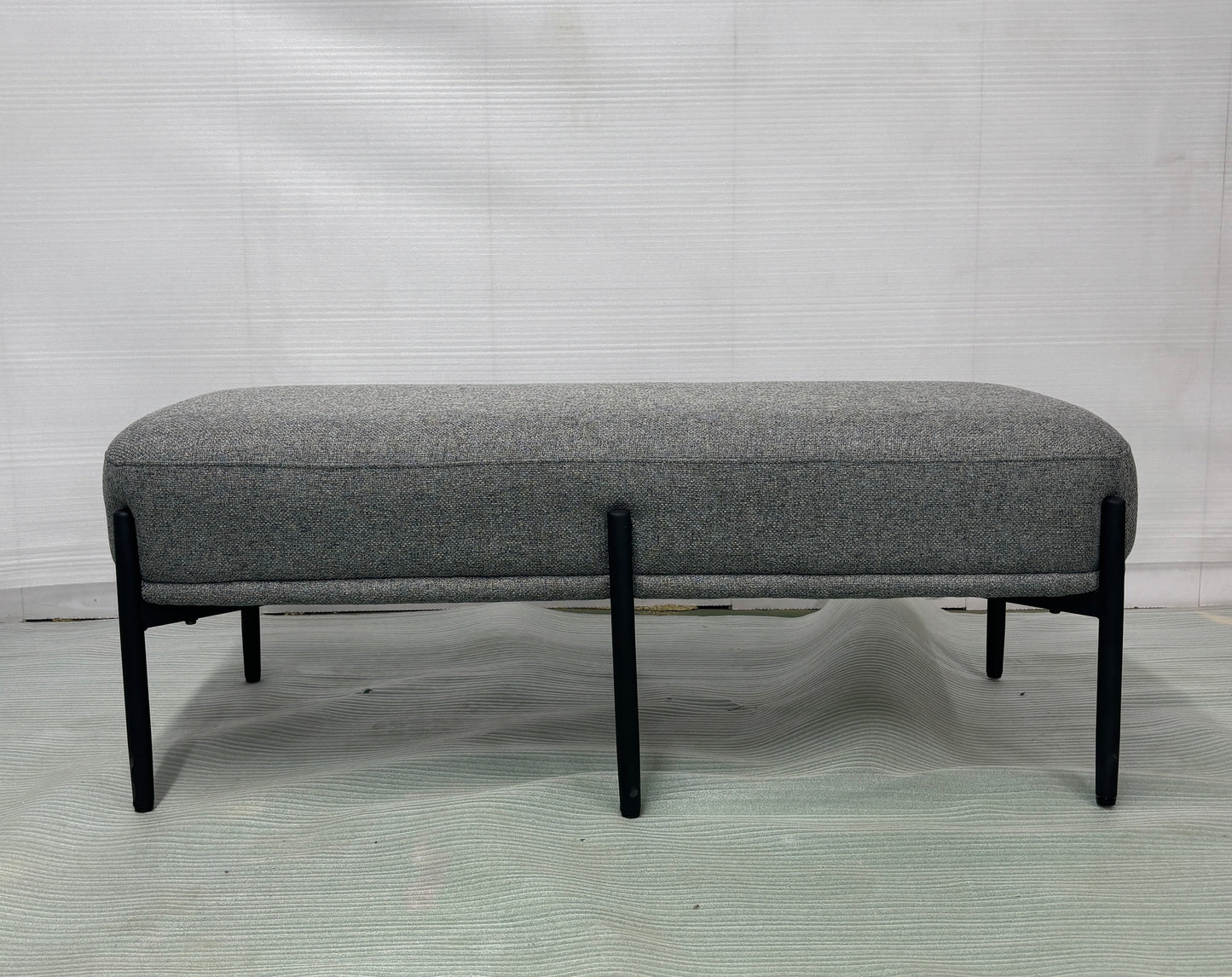 VICK Bench GY-BEN-001 Light grey fabric